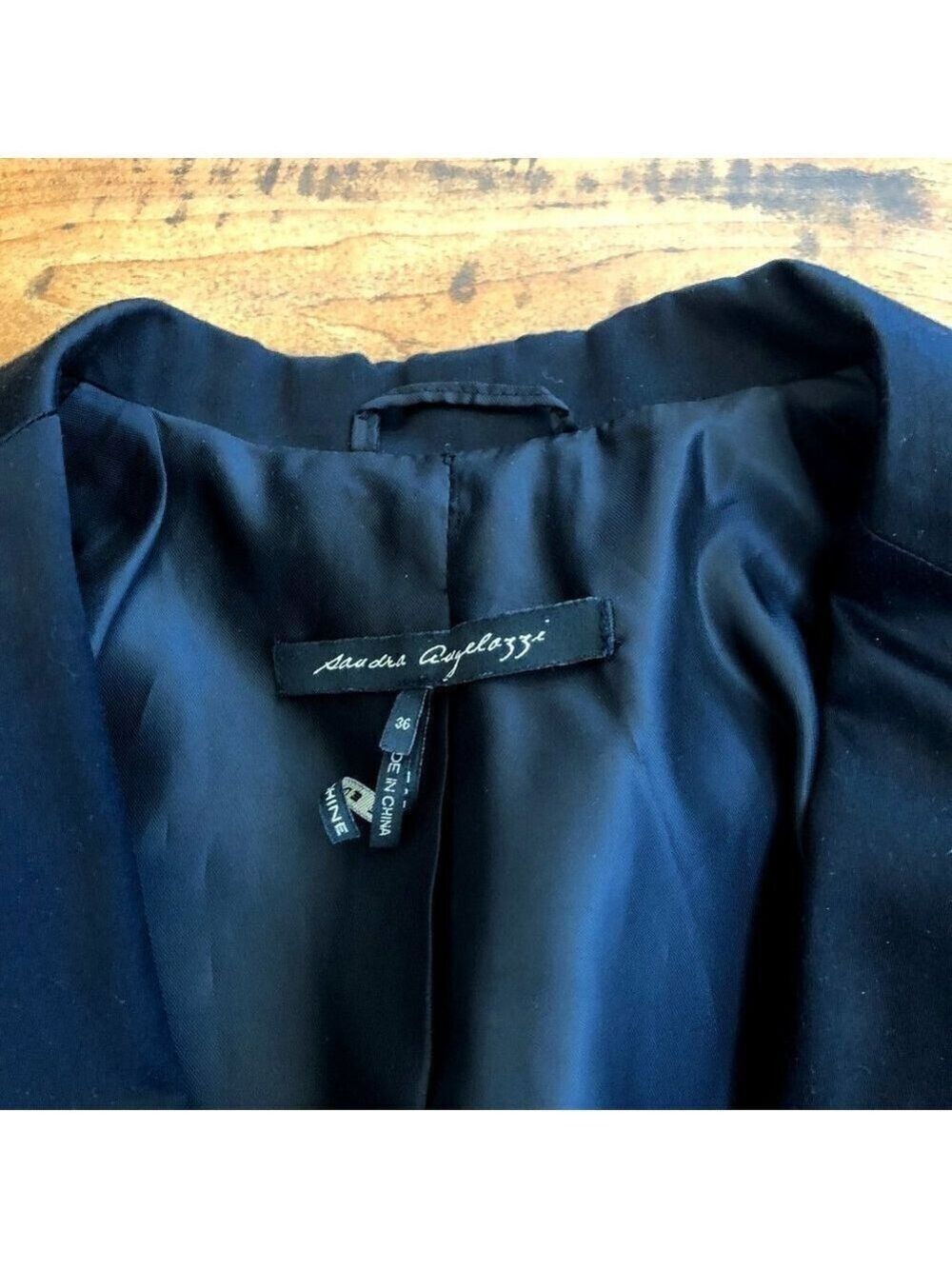𝅺sandra Angelozzi Tailored Black Blazer - Picture 9 of 14